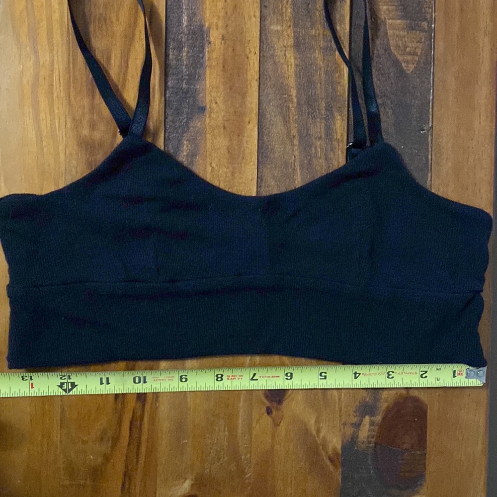 Athleta Well Rested Rib Sleep Bra Black - Picture 10 of 11